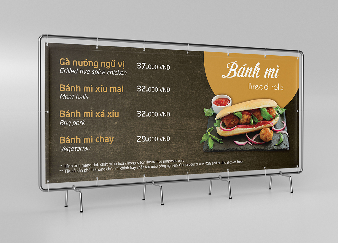 Bread Station - Thiết kế bộ nhận diện thương hiệu cửa hàng ăn nhanh Bread Station